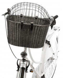 Fahrradkorb Polyrattan und Lenkerhalterung Separate Lenkerhalterung