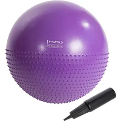 Gymnastikball mit massagenoppen yb03 HMS königliches Lila 55 CM