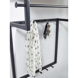 Wohnling Wandgarderobe WL6.452 Schwarz