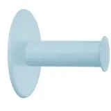Koziol Toilettenpapierhalter PLUG 'N' ROLL, ohne Bohren 1410126 , Farbe: blau