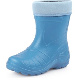 Ladeheid Kinder EVA Thermo Gummistiefel Regenstiefel gefüttert KL050 Gummistiefel blau 29