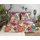 HIP Isarea Blumen/Grau 200 x 200 cm + 2 x 80 x 80 cm