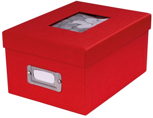 Dörr Fotobox UniTex rot für 700 Fotos 10x15cm,