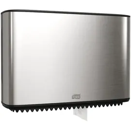 TORK Toilettenpapierspender Mini Jumbo T2 460006 edelstahl, schwarz Metall, Kunststoff, 1 St.