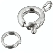 Brunnen Kettenverschluss 6 mm Schmucksteine
