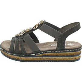 Rieker Keilsandaletten Damen Grau 36