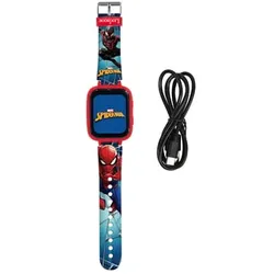 LEXIBOOK Spider-Man Digital und Fitness Armbanduhr mit Mediaplayer und Kamera