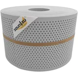 zaunzu® Doppelstabmattenzaun 50 m x 19 cm Lichtgrau/Metall