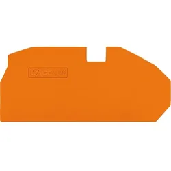 Abschluss- und Zwischenplatten 25 Stück, 1 mm dick, orange