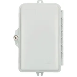 Extralink Glasfaser-Verteilerbox Alice 2-Kern, Grau, Acrylnitril-Butadien-Styrol