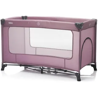 Fillikid Reisebett Nizza, Beere, Metall, Textil, 120x60 cm, zusammenklappbar, Ausstieg, Babymöbel, Babybetten, Reisebetten