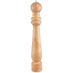 HI Keramik Pfeffermühle XL manuell Keramikmahlwerk Gewürz Mühle Salz Holz groß