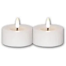 Star Trading Flamme Flow LED-Kerze 7 x 5,5 cm weiß