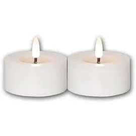 Star Trading Flamme Flow LED-Kerze 7 x 5,5 cm weiß