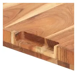 vidaXL Hackblock 50x35x4 cm Akazie Massivholz
