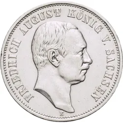 Echte Silber-Münzen der Könige von Sachsen