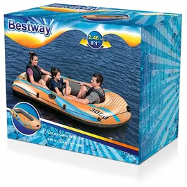 BESTWAY Kondor Elite 3000 Schlauchboot - Grey / Orange - 3 Platz