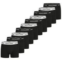 JACK & JONES Boxershorts unifarben schwarz XXL 10er Pack
