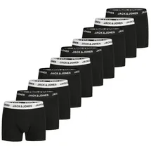 JACK & JONES Boxershorts unifarben schwarz XXL 10er Pack