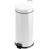 ReinigungsBerater Tritt-Mülleimer 30 Liter, Weiß