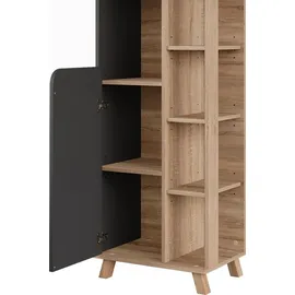 Vicco Hochschrank Karen 50 x 175 x 35 cm Braun