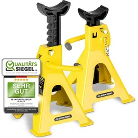 Dunlop Unterstellbock Stahl 285-425 mm gelb höhenverstellbar 3000 kg max. Belastbarkeit