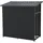 casa.pro Brennholzregal Yakutat Metall 145 x 143 x 70 cm Schwarz