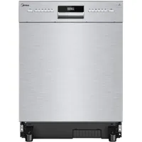 Midea MDWEU1435XSS-W Einbau-Geschirrspüler (unterbaufähig, 600 mm breit, Edelstahl)