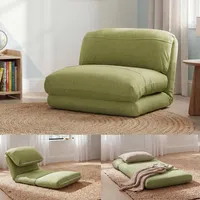 Mendler Schlafcouch Stoff 2-Sitzer Grün