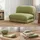 Mendler Schlafcouch Stoff 2-Sitzer Grün