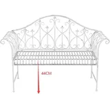 Hti-Living Gartenbank 135 x 94 x 0 cm Weiß