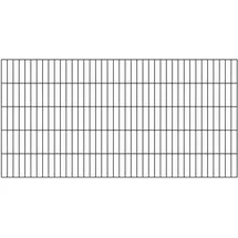 GAH Alberts Doppelstabmattenzaun Set 1,2 x 10 m anthrazit