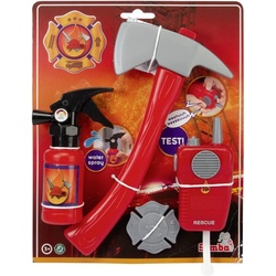 SIMBA Spielzeug-Feuerwehr Spielzeug Spielwelt Feuerwehr Basic Set Feuerlöscher, Axt... 108101013