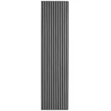 Akustikpaneel aus Holz, 2400 x 600 mm, Eiche graphit