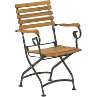 Dehner Tegernsee Klappsessel 88 x 57 x 56 cm natur/schwarz