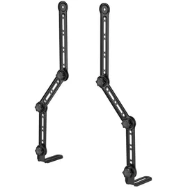 Maclean Brackets Maclean Universal Soundbar-Halterung bis 15 kg | für Bildschirme bis 90" | Lautsprecherhalterung für die Montage unter oder über Fernseher | Einstellbare Arme, VESA kompatibel, Montage am Bildschirm