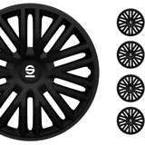 Sparco SPC1685BK Radblenden Schwarz - Satz mit 4 Stück