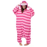 Metamorph Kostüm Grinsekatzen Kigurumi, Original Disney-Kostüm: kuscheliger Onesie von Sazac rosa