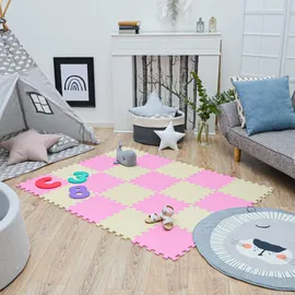 LittleTom - 18 Teile Baby Kinder Puzzlematte ab Null 30x30 Puzzle Spielmatte Krabbelmatte