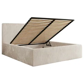 MKS Meble Polsterbett mit Bettkasten TILIANO CLASSIC - beige ¦ Maße (cm): B: 156 H: 108