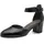 TAMARIS Comfort Damen Pumps mit Riemen aus Leder Elegant, Schwarz (Black Nappa), 36 EU