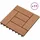 vidaXL Terrassenfliese 30 x 30 cm braun