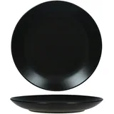 Mambocat 12tlg Frühstücksset Panther Steingut schwarz 6 Personen Teller Kaffeebecher