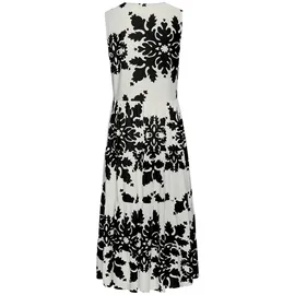 VIVANCE Maxikleid Schwarz/Creme bedruckt 36