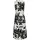 VIVANCE Maxikleid Schwarz/Creme bedruckt 36