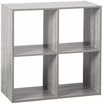 5Five Regal Mit 4 Fächern 68 x 68 cm Grau