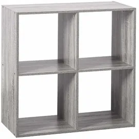 5Five Regal Mit 4 Fächern 68 x 68 cm Grau