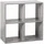 5Five Regal Mit 4 Fächern 68 x 68 cm Grau