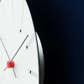 Arne Jacobsen Bankers Wanduhr 16 cm 16 weiß