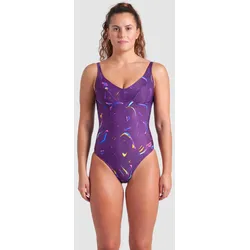 Badeanzug Damen arena Abyss - Multi Plum-plum - 38